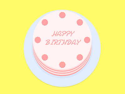 Happy Birthday :) birthday cake pink