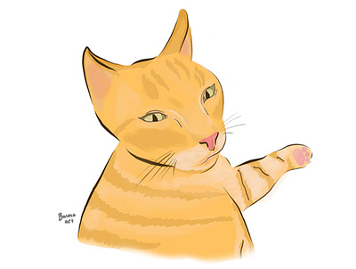 Lovely Cat art artwork digital illustration paint