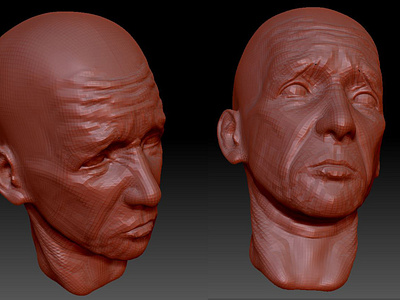 sculpting a head