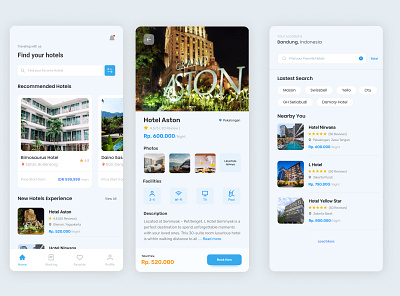 Hotel Booking Apps app mockup ui typography ui ui app ux vector