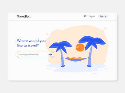 Travel Bug design illustration