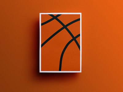 WHO DOSEN'T LOVE SPORTS - basketball editions basketball black colour graphic design lines orange