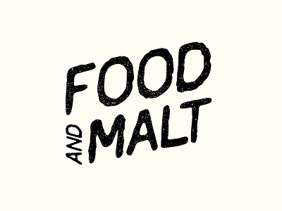Food and Malt design food hipster letterpress malt restaurant vintage youth