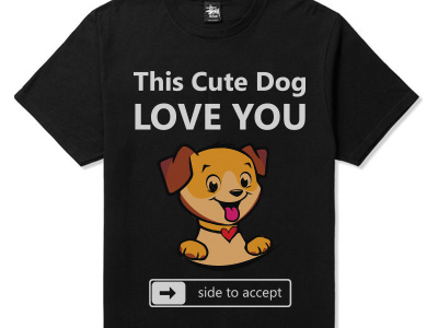 Cute_Dog_t-shirt Design