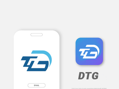 DTG Logo Design 3d animation branding graphic design logo motion graphics ui