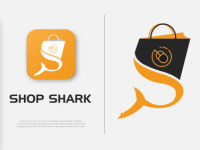 Shop Shark branding branding design design graphic illustration logo logo design ui ux vector