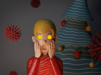 Home Alone all year round 3d arnoldrender asus c4d character design christmas christmas card cinema 4d coronavirus dribbble dribbble best shot home alone homealone maxon quarantine render shotoftheyear