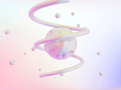 Alien Swirl bubbles c4d cinema 4d dribbble iridescent light render maxon sound animation sound design