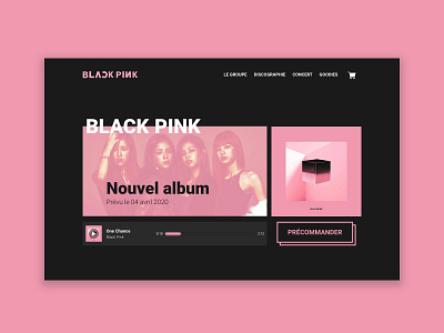 Landing Page - Black Pink