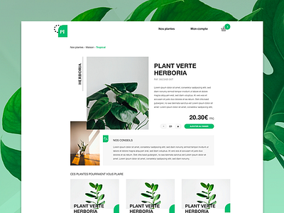 Product page - Plant design product product page ui uidesign web webdesign