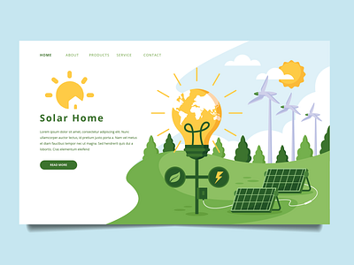 Solar Home Icon branding illustration illustrator logo logo design