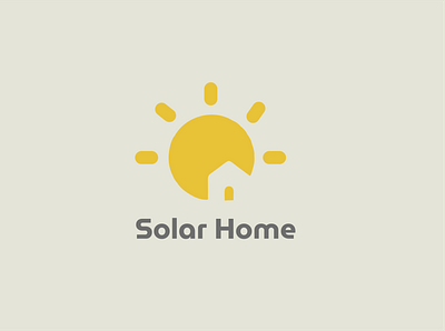 Solar Home Logo design art branding flat illustration illustrator logo logo design