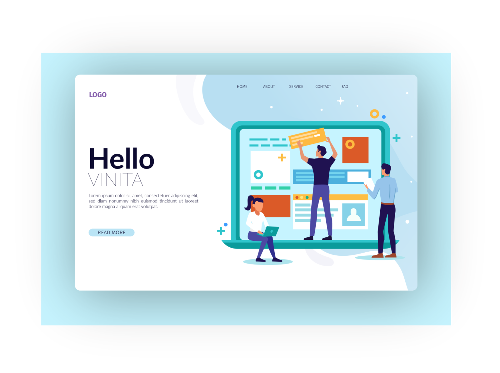 Download Website UI/UX mockup design by Bhargav on Dribbble