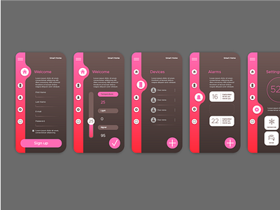 Mobile app UI UX design