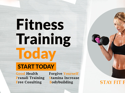 Fitness Training Today | Workout and stay fit body building fitness gym illustrator logo design workout