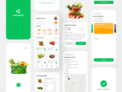 Doormart - Grocery shop app design