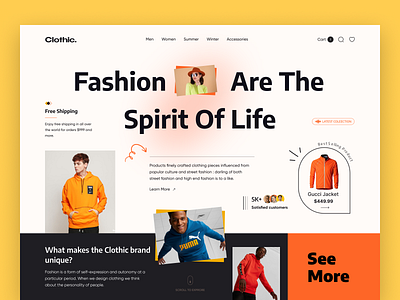 Clothic.- A Clothing Brand Landing page