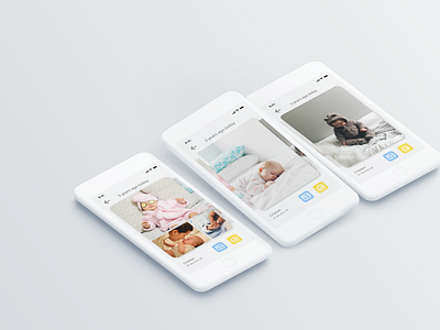 Baby's album APP UI mockup