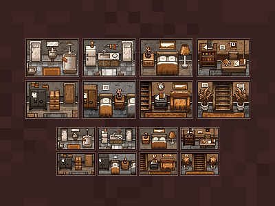 Detective Puzzles: Rooms pixel