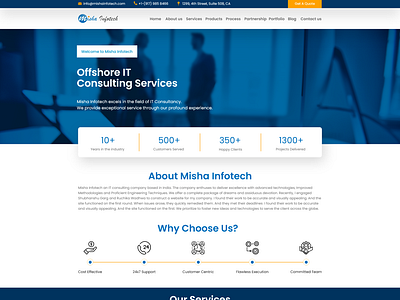 Misha Infotech by Ayush senger on Dribbble