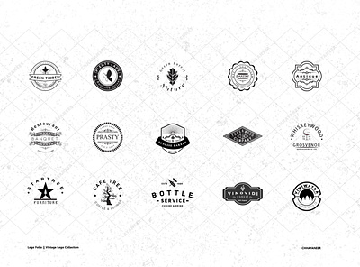 VINTAGE COLLECTION. brand branding branding design design icon illustration logo logodesign vintage vintage logo