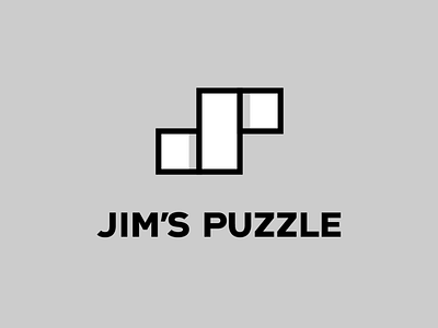 Jimspuzzle Logo Design design geometric icon illustration logo monogram