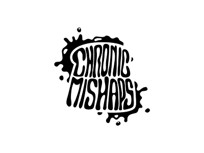 Chronic Mishaps Logo Design band black design illustration jam logo mishap music punk ska toast white
