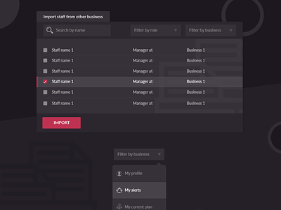 Searching table FREE PSD admin admin panel agency creative dashboard design dribbble drop down filter flat freebie psd icons list view listing psd search bar typography ui ux web