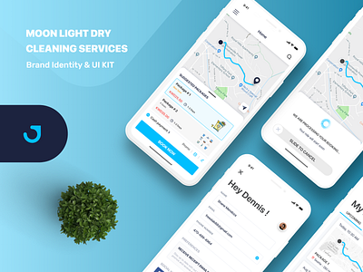 MOON LIGHT DRY CLEANING SERVICES android app design app app design application design creative design dribbble dry cleaning flat icons ios app mobile app design mobile ui typography ui ux vector