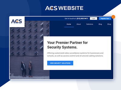 ACS Website UI/UX Design