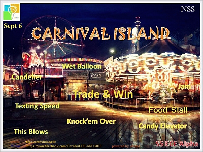 Carnival ISLAND Stall event poster