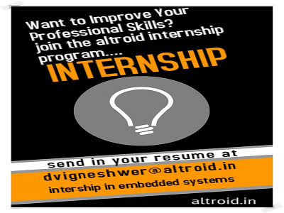 Internship poster