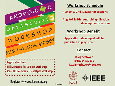 Ieeeposter JS AND ANDROID WORKSHOP