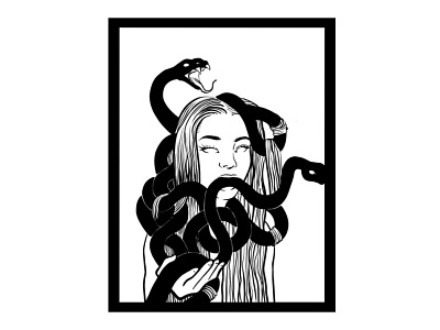 Keep the snakes away unless they’re gucci black white gucci hypebeast illustrations illustrator procreate procreate art snakes