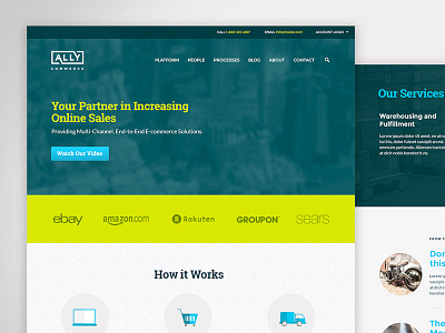 Marketing Site for eCommerce design ecommerce marketing ui ux web