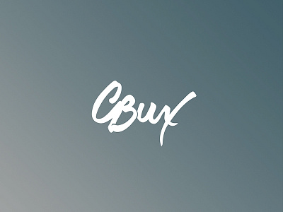 CBUX Logo brush lettering hand lettering logo type