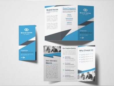 TRI-FOLD Brochure Design For Recent Project branding brochure corporate design creative design design graphic design logo print product design stationery