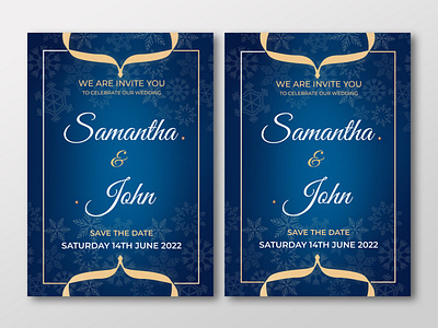 Wedding invitation card Design