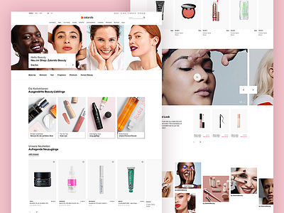 Zalando Beauty Home Page beauty online shopping zalando