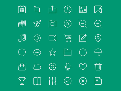Free 48px icons PSD 36 icons psd