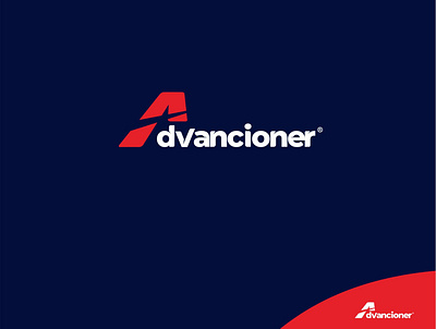 ADVANCIONER branding design flat icon illustration logo minimal typography vector website