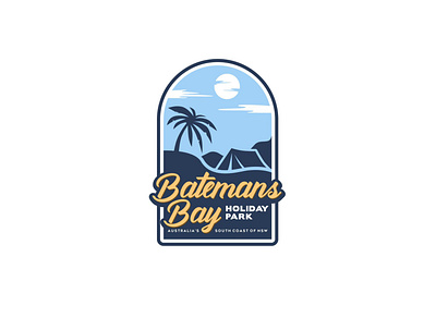 BATEMANS BAY branding design holiday design illustration logo logodesign logotype minimal travel typography vector