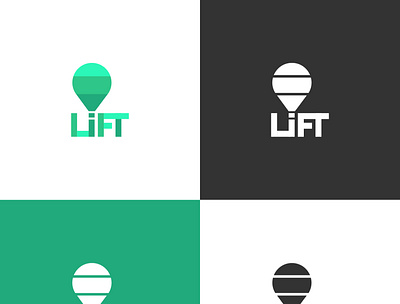 Hot Air Balloon - Daily Logo #2 air balloon dailylogochallange dailylogochallenge design hot air balloon lift logo minimal