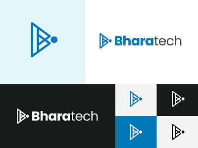 BharatTech Modern Icon Base Logo