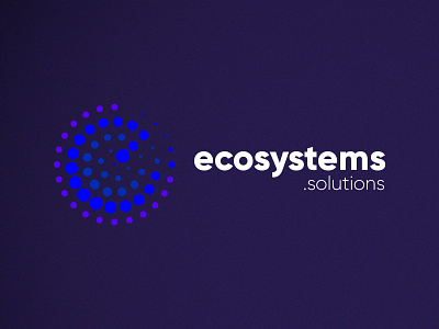 Ecosystems Logo - Corporate agency logo blue branding digital logo logotype tech