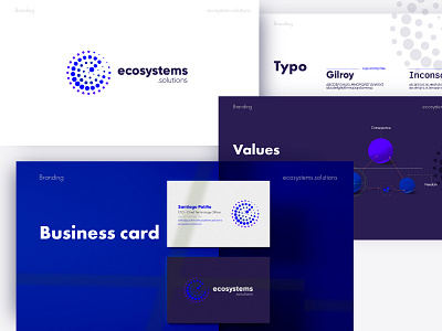 Ecosystems Visual Brand Identity Guidelines brand design branding company branding company logo guidebook identity logo logo design style styleguide