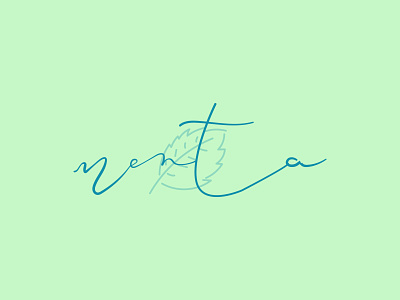 Menta, Mint brand design branding branding and identity breen fresh logo logotype mark menta mint