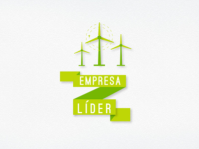 Empresa Líder business empresa energy enterprise environmental flat friendly green icon sustainable