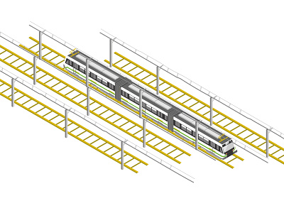 Catenary Metro activity flat green icon illustrator interface metro subway vector white