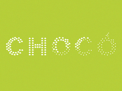 Chocofont choco flat green illustrator minimal natural typo vector